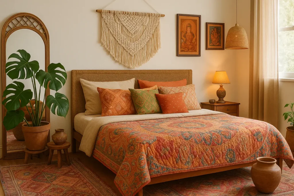 Bohemian Bedroom Ideas with Indian Touch