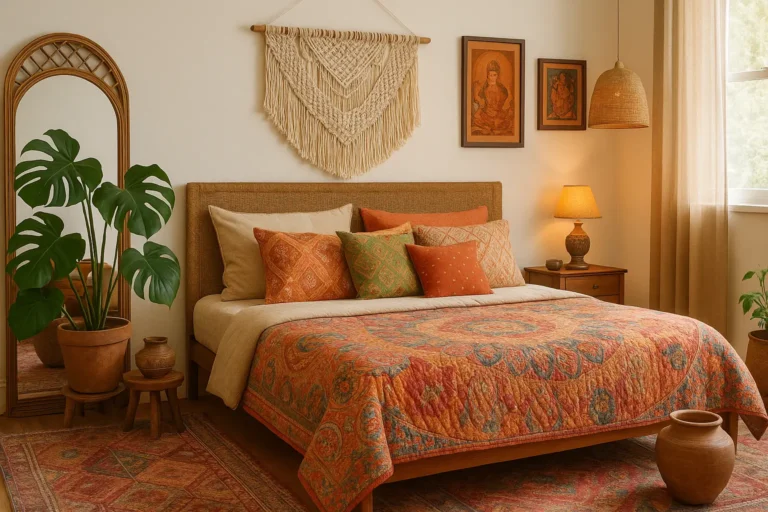 Bohemian Bedroom Ideas with Indian Touch